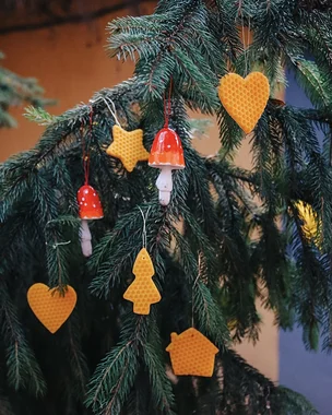 Beeswax Christmas Ornaments