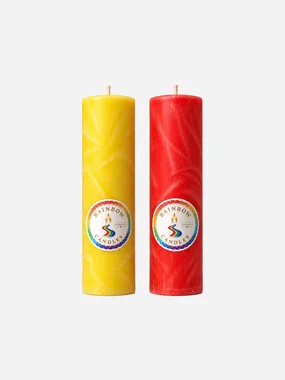 Natural palm wax candle RAINBOW CANDLES