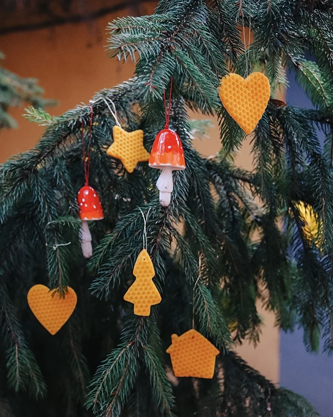Beeswax Christmas Ornaments