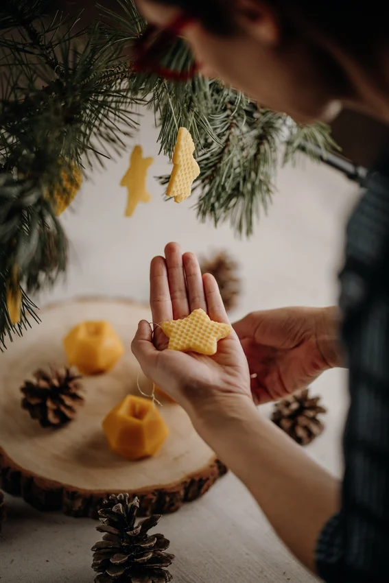 Beeswax Christmas Ornaments