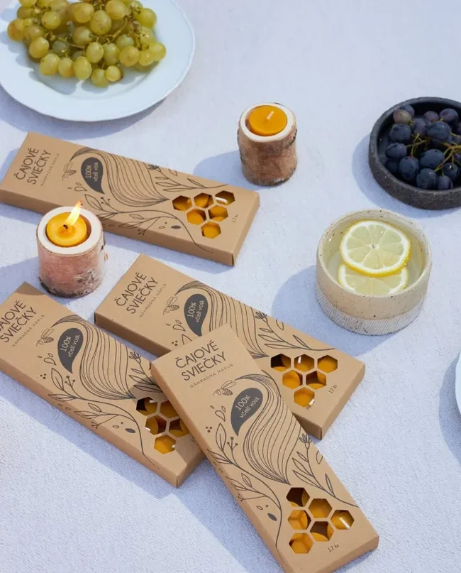 Packaging-Free Tea Lights - 12 pcs