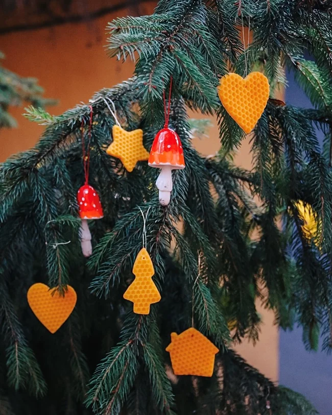 Beeswax Christmas Ornaments