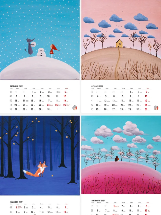 Large wall calendar