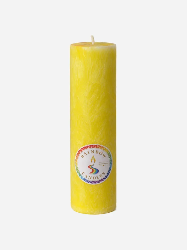 Natural palm wax candle RAINBOW CANDLES