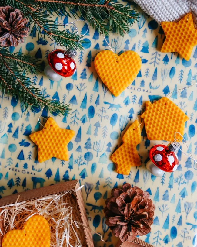 Beeswax Christmas Ornaments